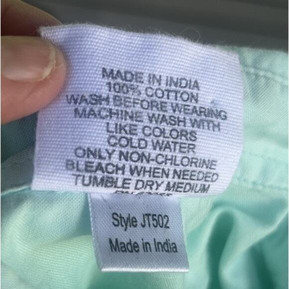 EUC Jack Thomas Boys Button Down Shirt-Size Medium 10-12 Measurements in Descrip - Picture 11 of 12